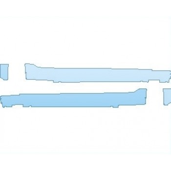PAINT PROTECTION KIT - 2025 CADILLAC CT4 LUXURY ROCKER PANELS - PRECUT PPF CLEAR BRA WRAP