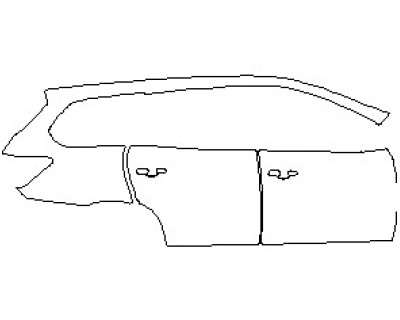 2021 NISSAN PATHFINDER SL REAR QUARTER AND DOORS RIGHT SIDE