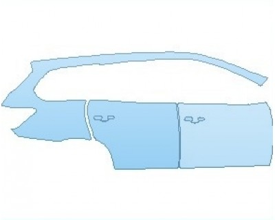 PAINT PROTECTION KIT - 2021 NISSAN PATHFINDER PLATINUM REAR QUARTER AND DOORS RIGHT SIDE - PRECUT PPF CLEAR BRA WRAP