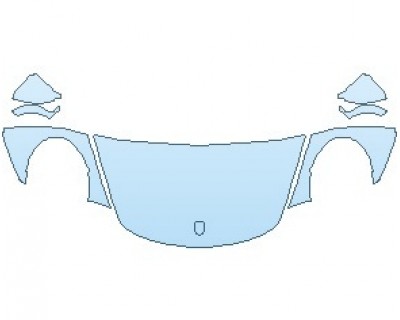 PAINT PROTECTION KIT - 2019 PORSCHE 911 GT2 RS  HOOD WRAPPED EDGES - PRECUT PPF CLEAR BRA WRAP