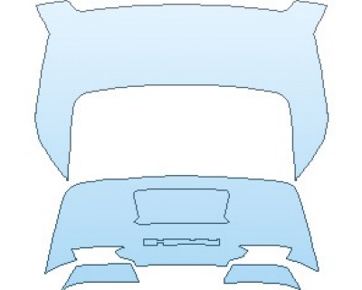 PAINT PROTECTION KIT - 2019 PORSCHE 911 GT2 RS  REAR DECK LID - PRECUT PPF CLEAR BRA WRAP