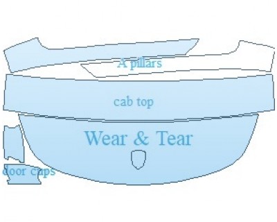 PAINT PROTECTION KIT - 2019 PORSCHE 911 GT2 RS  COMMON WEAR AREA KIT - PRECUT PPF CLEAR BRA WRAP