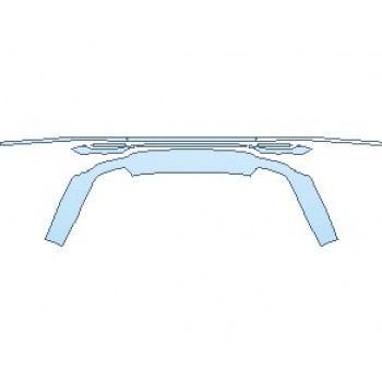 PAINT PROTECTION KIT - 2024 AUDI A8 L BASE REAR BUMPER LOWER - PRECUT PPF CLEAR BRA WRAP