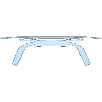 2022 AUDI A8 L BASE REAR BUMPER LOWER