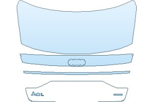 2027 AUDI A8 L BASE REAR DECK LID WITH A8L & QUATTRO EMBLEMS