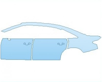 PAINT PROTECTION KIT - 2024 AUDI A8 L BASE REAR QUARTER PANEL & DOORS LEFT SIDE - PRECUT PPF CLEAR BRA WRAP
