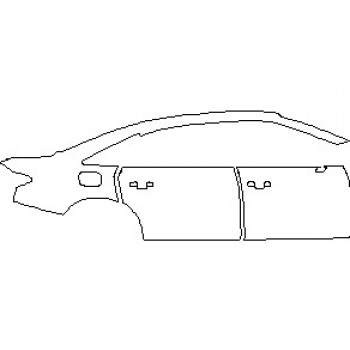 2022 AUDI A8 L BASE REAR QUARTER PANEL AND DOORS RIGHT SIDE