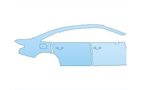 PAINT PROTECTION KIT - 2025 AUDI A8 L BASE REAR QUARTER PANEL & DOORS RIGHT SIDE - PRECUT PPF CLEAR BRA WRAP