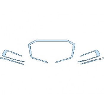 PAINT PROTECTION KIT - 2024 AUDI A8 L BASE CHROME TRIM - PRECUT PPF CLEAR BRA WRAP