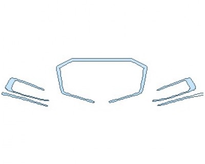 PAINT PROTECTION KIT - 2024 AUDI A8 L BASE CHROME TRIM - PRECUT PPF CLEAR BRA WRAP