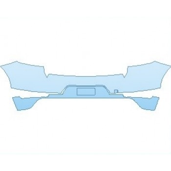 PAINT PROTECTION KIT - 2021 PORSCHE MACAN BASE REAR BUMPER - PRECUT PPF CLEAR BRA WRAP