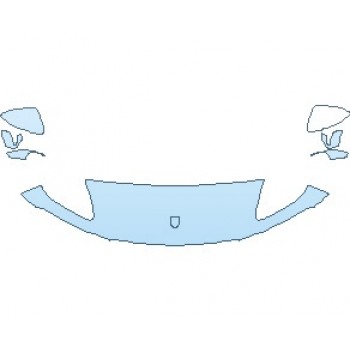 Precut PPF Kit – Clear Bra Paint Protection Film PAINT PROTECTION KIT - 2021 PORSCHE MACAN S HOOD 18 INCH (WRAPPED EDGES) - PRECUT PPF CLEAR BRA WRAP