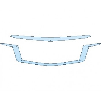 PAINT PROTECTION KIT - 2023 CADILLAC ESCALADE PREMIUM LUXURY PLATINUM STANDARD GRILLE - PRECUT PPF CLEAR BRA WRAP