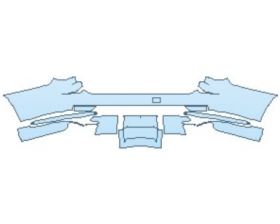 PAINT PROTECTION KIT - 2023 CADILLAC ESCALADE LUXURY STANDARD REAR BUMPER - PRECUT PPF CLEAR BRA WRAP