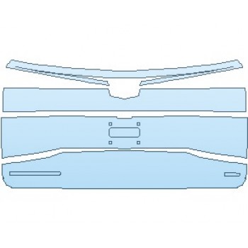 PAINT PROTECTION KIT - 2023 CADILLAC ESCALADE LUXURY STANDARD REAR HATCH WITH ESCALADE & 600 EMBLEM - PRECUT PPF CLEAR BRA WRAP