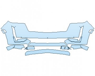 PAINT PROTECTION KIT - 2023 CADILLAC ESCALADE LUXURY STANDARD BUMPER - PRECUT PPF CLEAR BRA WRAP