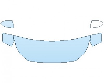PAINT PROTECTION KIT - 2025 HYUNDAI VENUE SE HOOD (NO WRAPPED EDGES) - PRECUT PPF CLEAR BRA WRAP