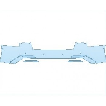 2024 AUDI A6 PREMIUM 55 TFSI REAR BUMPER WITH 6 SENSORS