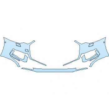 2022 AUDI A6 PREMIUM 55 TFSI BUMPER WITH WASHERS AND SENSORS