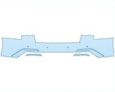 PAINT PROTECTION KIT - 2022 AUDI S6 PRESTIGE REAR BUMPER WITH 4 SENSORS - PRECUT PPF CLEAR BRA WRAP