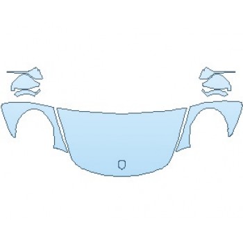 PAINT PROTECTION KIT - 2019 PORSCHE 911 GT3  HOOD WRAPPED EDGES - PRECUT PPF CLEAR BRA WRAP