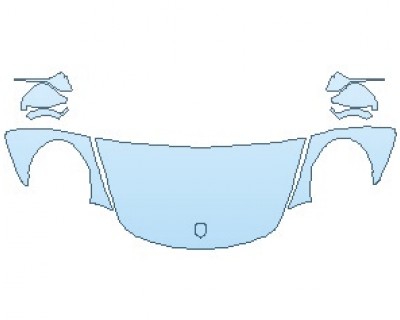 PAINT PROTECTION KIT - 2019 PORSCHE 911 GT3  HOOD WRAPPED EDGES - PRECUT PPF CLEAR BRA WRAP