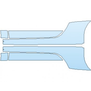 PAINT PROTECTION KIT - 2019 PORSCHE 911 GT3  ROCKER PANELS - PRECUT PPF CLEAR BRA WRAP