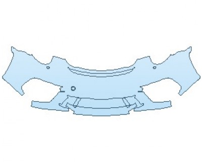PAINT PROTECTION KIT - 2019 PORSCHE 911 GT3  BUMPER WITH WASHERS - PRECUT PPF CLEAR BRA WRAP