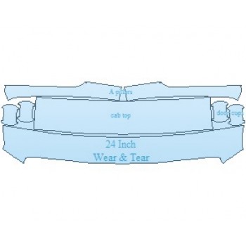 PAINT PROTECTION KIT - 2019 NISSAN TITAN PLATINUM RESERVE  COMMON WEAR AREA KIT - PRECUT PPF CLEAR BRA WRAP