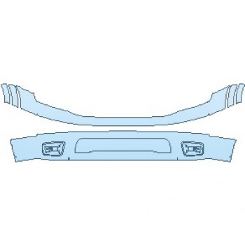 PAINT PROTECTION KIT - 2020 NISSAN TITAN PLATINUM RESERVE  BUMPER - PRECUT PPF CLEAR BRA WRAP