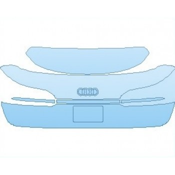 PAINT PROTECTION KIT - 2024 AUDI Q7 BASE REAR HATCH HAND CUT EMBLEMS - PRECUT PPF CLEAR BRA WRAP