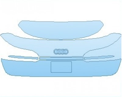 PAINT PROTECTION KIT - 2024 AUDI Q7 BASE REAR HATCH HAND CUT EMBLEMS - PRECUT PPF CLEAR BRA WRAP