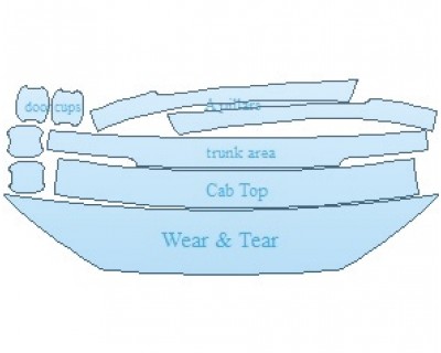 PAINT PROTECTION KIT - 2024 AUDI Q7 BASE COMMON WEAR AREA KIT - PRECUT PPF CLEAR BRA WRAP