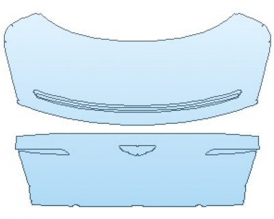 PAINT PROTECTION KIT - 2023 ASTON MARTIN DB11 V12 REAR DECK LID - PRECUT PPF CLEAR BRA WRAP