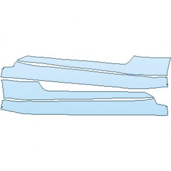 PAINT PROTECTION KIT - 2021 ASTON MARTIN DB11 V12 ROCKER PANELS - PRECUT PPF CLEAR BRA WRAP