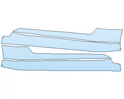 PAINT PROTECTION KIT - 2023 ASTON MARTIN DB11 V12 ROCKER PANELS - PRECUT PPF CLEAR BRA WRAP