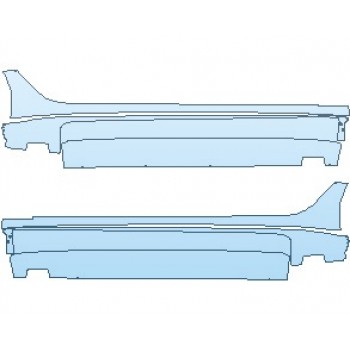 PAINT PROTECTION KIT - 2021 HYUNDAI SONATA N LINE ROCKER PANELS - PRECUT PPF CLEAR BRA WRAP