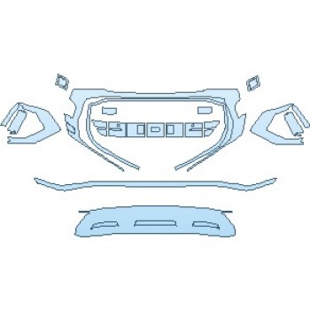 PAINT PROTECTION KIT - 2024 AUDI Q8 S-LINE GRILLE & TRIM - PRECUT PPF CLEAR BRA WRAP