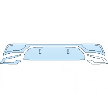 PAINT PROTECTION KIT - 2024 AUDI Q8 S-LINE REAR BUMPER LOWER - PRECUT PPF CLEAR BRA WRAP