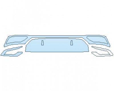 PAINT PROTECTION KIT - 2024 AUDI Q8 S-LINE REAR BUMPER LOWER - PRECUT PPF CLEAR BRA WRAP