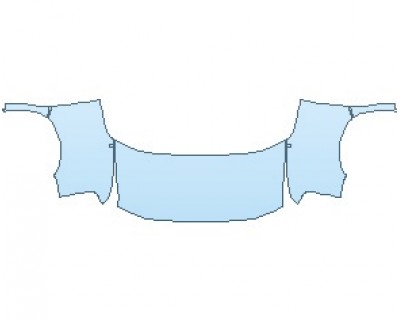 PAINT PROTECTION KIT - 2023 GMC SAVANA PASSENGER FULL HOOD (NO WRAPPED EDGES) - PRECUT PPF CLEAR BRA WRAP