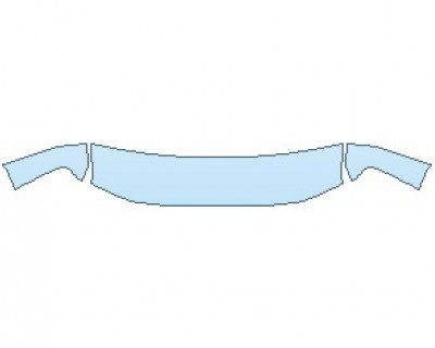 PAINT PROTECTION KIT - 2023 GMC SAVANA PASSENGER HOOD (WRAPPED EDGES) - PRECUT PPF CLEAR BRA WRAP