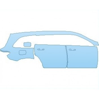 PAINT PROTECTION KIT - 2019 MERCEDES GLS 450 REAR QUARTER PANEL & DOORS RIGHT SIDE - PRECUT PPF CLEAR BRA WRAP