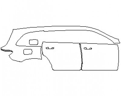 2021 MERCEDES GLS 450 REAR QUARTER PANEL AND DOORS RIGHT SIDE
