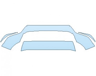 PAINT PROTECTION KIT - 2022 PORSCHE CAYENNE COUPE GTS LOWER BUMPER - PRECUT PPF CLEAR BRA WRAP