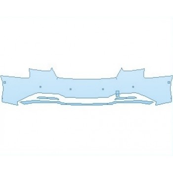 PAINT PROTECTION KIT - 2024 AUDI S5 PREMIUM COUPE REAR BUMPER WITH 6 SENSORS - PRECUT PPF CLEAR BRA WRAP