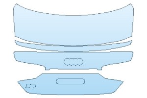 2023 AUDI A5 PREMIUM PLUS COUPE REAR DECK LID WITH S5 EMBLEM