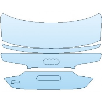 PAINT PROTECTION KIT - 2024 AUDI S5 PRESTIGE COUPE REAR DECK LID WITH S5 EMBLEM - PRECUT PPF CLEAR BRA WRAP