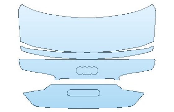 Precut PPF Kit – Clear Bra Paint Protection Film PAINT PROTECTION KIT - 2023 AUDI A5 PREMIUM COUPE REAR DECK LID - PRECUT PPF CLEAR BRA WRAP