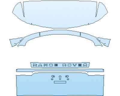 PAINT PROTECTION KIT - 2023 LAND ROVER RANGE ROVER EVOQUE SE REAR HATCH - PRECUT PPF CLEAR BRA WRAP